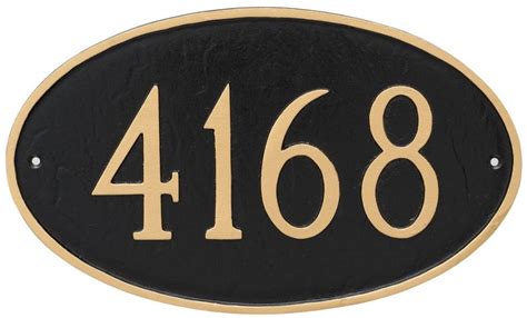 oval metal house sign|Amazon.com: Oval Address Plaque.